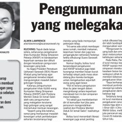 Pengumuman yang melegakan