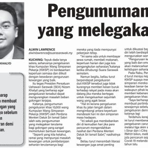 Pengumuman yang melegakan